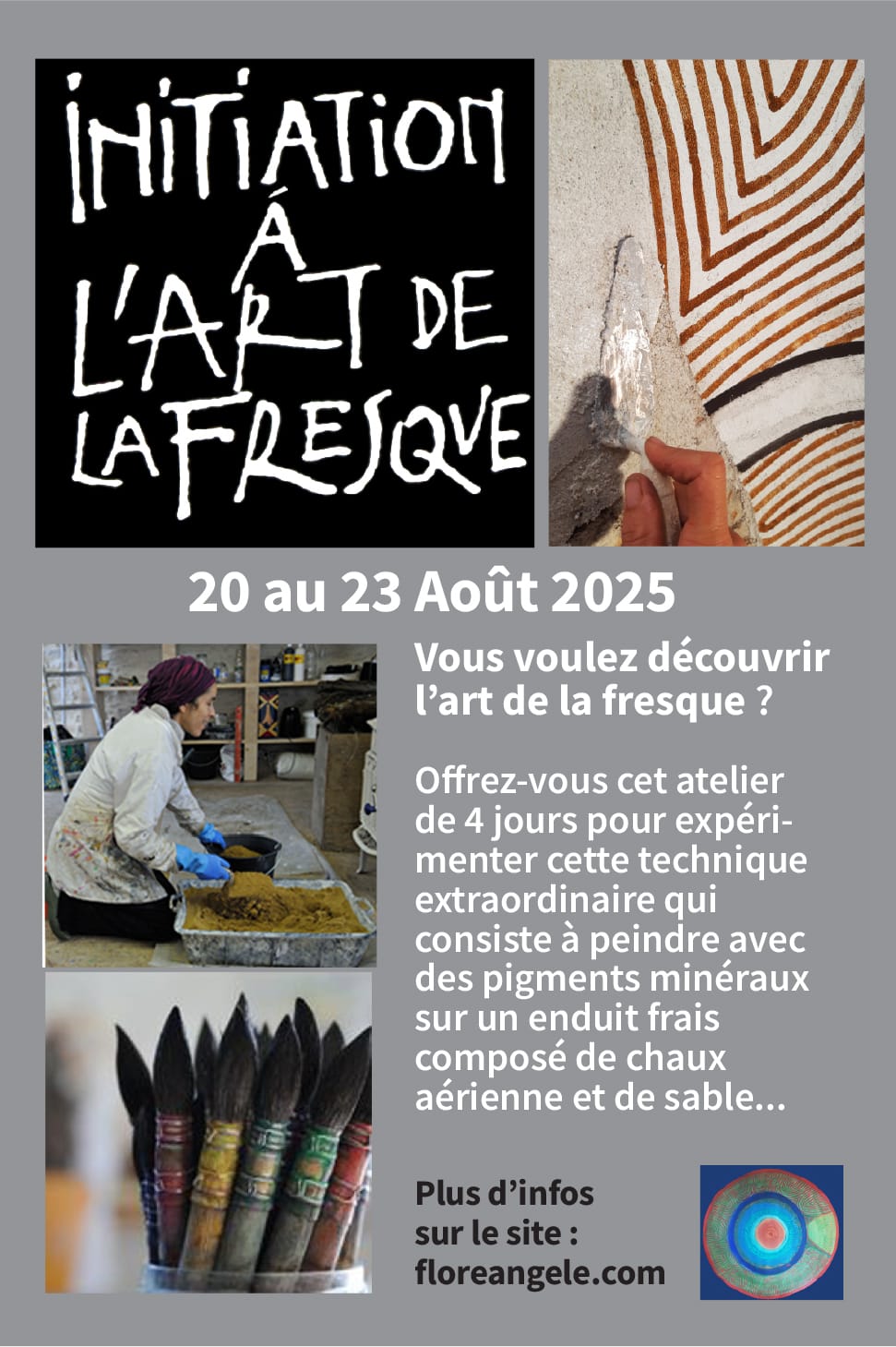 Flyer stage fresque